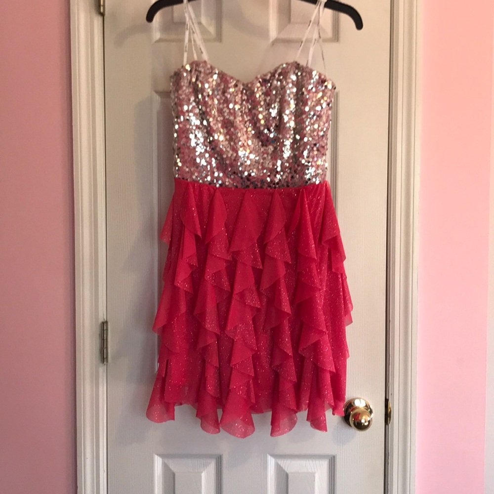 Sparkly pink dress
